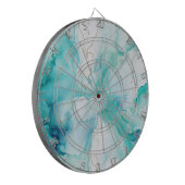 ミントアクアインクマーブル ダーツボード (正面左)