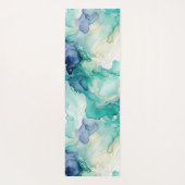 ミントアクアインクマーブル ヨガマット (裏面)