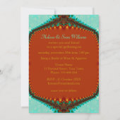 ミントアクアカラメル金ゴールドフェアユタリーディナーパーティー 招待状 (裏面)