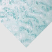 ミントアクアグラデーショントロピカル葉 薄葉紙 (詳細)