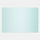 ミントアクアグリグラデーションッツ      ラッピングペーパーシート (正面)