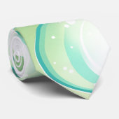 ミントアクアグリーンバブルロカビリーネックタイ ネクタイ (ロール)