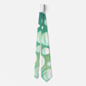 ミントアクアグリーンバブルロカビリーネックタイ ネクタイ (裏面)