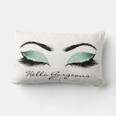 ミントアクアティファニーメイクアップラッシュハローゴース ランバークッション (裏面)