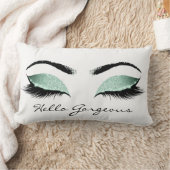 ミントアクアティファニーメイクアップラッシュハローゴース ランバークッション (ブランケット)