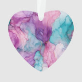 ミントアクアパール金ゴールドマーブル オーナメント (裏面)