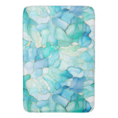 ミントアクアパール金ゴールドマーブル バスマット (正面縦)