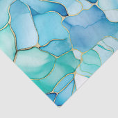 ミントアクアパール金ゴールドマーブル 薄葉紙 (詳細)