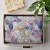 ミントアクアブルーパープル蝶 薄葉紙 (ギフト)