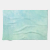 ミントアクアブルー絞り染めウォーターカラー キッチンタオル (横)