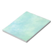 ミントアクアブルー絞り染めウォーターカラー ノートパッド (回転)