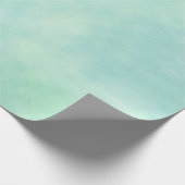 ミントアクアブルー絞り染めウォーターカラー ラッピングペーパー (角)