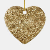 ミントアクア紙吹雪グリッターユニコーン セラミックオーナメント (裏面)