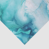 ミントアクア金ゴールドインクマーブル 薄葉紙 (詳細)