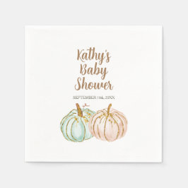 ミントアンドピーチパンプキンカクテル金ゴールド紙ナプキンズ スタンダードカクテルナプキン