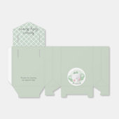 ミントアンドホワイトベビーユニセックスジャングルゾウ フェイバーボックス (折り畳みなし)