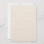 ミントイエローフローラバーラップテクスチャブライダルシャワー 招待状 (裏面)