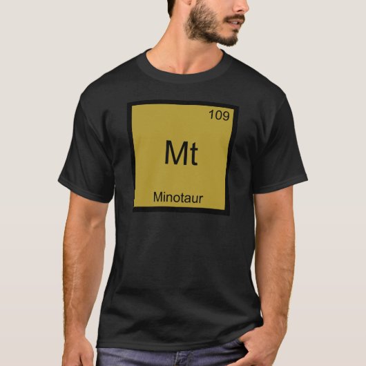 ミントゥム - ミノタウロスの面白い化学元素記号Tシャツ Tシャツ (正面)