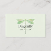 ミントエレガントグリーンウォーターカラートンボ 予約カード (裏面)