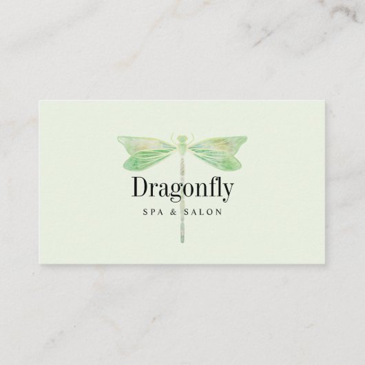 ミントエレガントグリーンウォーターカラートンボ 予約カード (裏面)