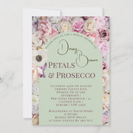 ミントエレガントグリーンフローラアーチサマーブライダルシュウェ 招待状