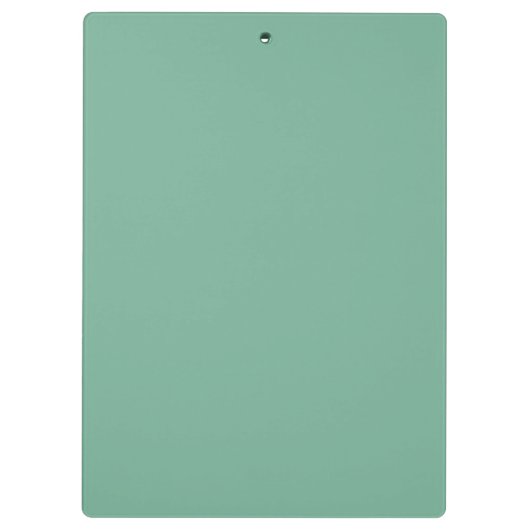 ミントエレガントグリーンホワイトモノグラユニークムテンプレート クリップボード (裏面)
