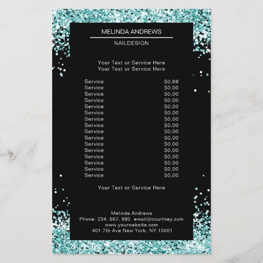 ミントエレガント両面フライヤー チラシ (裏面)