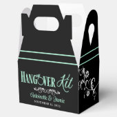 ミントエレガント・ブラック結婚の二日酔いキット フェイバーボックス (オープン)