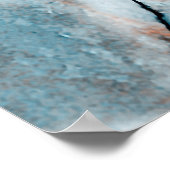 ミントエンペラドール大理石、アクア石灰岩 ポスター (角)