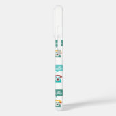 ミントオレンジアクアタンレトロ電話こんにちは Case-Mate iPhoneケース (裏面 / 左)