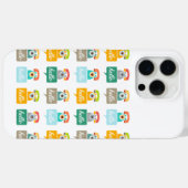 ミントオレンジアクアタンレトロ電話こんにちは Case-Mate iPhoneケース (裏面 (横))