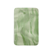 ミントカスタマイズグリーン大理石パターン バスマット (正面縦)