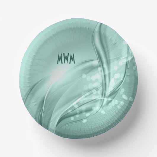 ミントカスタマイズスワールパタカスタマイズーン紙ボウル ペーパーボウル (正面)