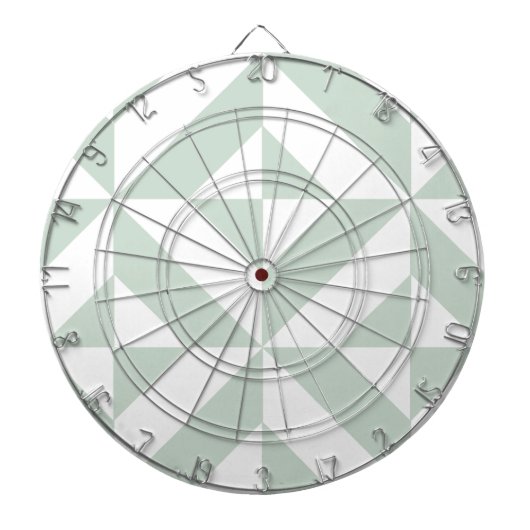 ミントカッコいいジオメトリックデコキューブパターン ダーツボード (正面)