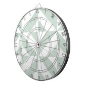 ミントカッコいいジオメトリックデコキューブパターン ダーツボード (正面右)