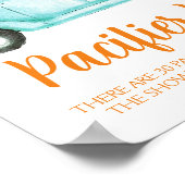 ミントカボチャおしゃぶり狩りベビーシャワーゲーム ポスター (角)