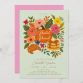 ミントカボチャフローラ秋ブライダルブランチ招待状 招待状 (正面/裏面)