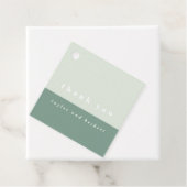 ミントカラーブロックメッセージカード フェイバータグ (インサイチュ)