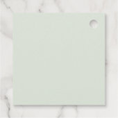 ミントカラーブロックメッセージカード フェイバータグ (裏面)