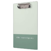 ミントカラーブロック クリップボード (左)