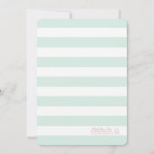 ミントカーゼズサンセットニュートラルカップルベビーシャワー 招待状 (裏面)