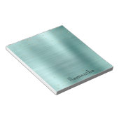 ミントガーリーグラム金ゴールドスパープルパープル紙吹雪 ノートパッド (アングル)