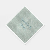 ミントガーリーグリジー輝く輝き スタンダードランチョンナプキン (角)