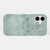 ミントガーリーグリジー輝く輝き iPhone 16ケース (裏面横)