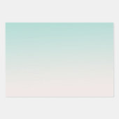 ミントガーリーピンクラベンダーグラデーション ラッピングペーパーシート (正面3)