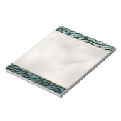 ミントガーリーブラックゼブラグラデーションプリント ノートパッド (回転)