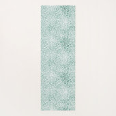 ミントガーリーホワイトレオパード印刷 ヨガマット (裏面)