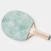 ミントガーリーホワイトレオパード印刷 卓球ラケット (横)