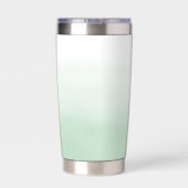 ミントガーリー金ゴールドグリッターまつ毛スパークル 保温保冷タンブラー (背面)