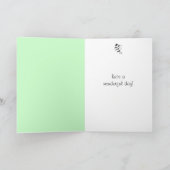 ミントキャンディストライプ誕生日カード カード (内部)